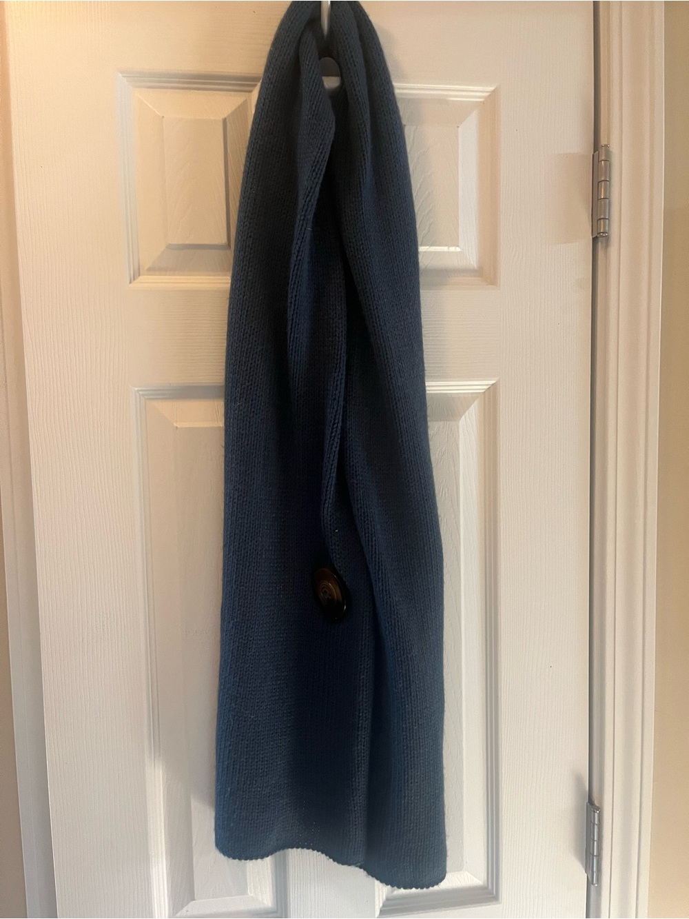 Chunky Knit Navy Blue Scarf